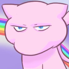 Rating: Safe Score: 0 Tags: 1:1 ambiguous_gender blue_eyes e621 generation_1_pokemon icon legendary_pokemon lidded_eyes low_res mew_(pokemon) nintendo pink_body pink_theme pokemon pokemon_(species) purple_background rainbow rainbow_arch reaction_image shaded simple_background solo tail thumbnail unimpressed unknown_artist User: bunchy7s