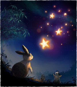Rating: Safe Score: 0 Tags: ambiguous_gender detailed_background digital_media_(artwork) digital_painting_(artwork) duo_focus e621 feral fisheye_lens group lagomorph leem2112 leporid mammal outside painting_(artwork) r-e-i rabbit sky star starry_sky User: bunchy7s