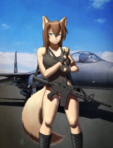 Rating: Questionable Score: 0 Tags: 2012 air_force aircraft airplane anthro blue_eyes boots bottomless brown_hair canid canine censored clothed clothing convenient_censorship e621 female fingerless_gloves footwear fox gloves gun hair handwear hi_res jet looking_at_viewer mammal military ranged_weapon rifle shirt shoes solo tail tank_top topwear vehicle volkcreed weapon User: bunchy7s Rating: Questionable Score: 0 Tags: 2012 air_force aircraft airplane anthro blue_eyes boots bottomless brown_hair canid canine censored clothed clothing convenient_censorship e621 female fingerless_gloves footwear fox gloves gun hair handwear hi_res jet looking_at_viewer mammal military ranged_weapon rifle shirt shoes solo tail tank_top topwear vehicle volkcreed weapon User: bunchy7s