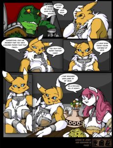 Rating: Questionable Score: 0 Tags: anthro bandai_namco big_breasts black_sclera breasts bucky_o'hare_(series) canid canine chain chain_leash chest_tuft cleavage clothed clothing collar comic crossover cuff_(restraint) cuffs_to_collar dialogue digimon digimon_(species) domestic_cat e621 ellipsis english_text felid feline felis female fox fur general_scales group hi_res jenny_(bucky_o'hare) leash legend_of_jenny_and_renamon lizard male mammal nintendo renamon reptile restraints scalie sharpclaw_(star_fox) star_fox text tuft white_body white_fur yawg yellow_body yellow_fur User: bunchy7s
