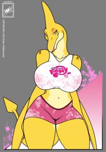 Rating: Questionable Score: 0 Tags: 2012 absurd_res alpha_channel anthro bedroom_eyes big_breasts bone_frill bottomwear breasts clothed clothing dated digital_media_(artwork) e621 female friendship_is_magic frill_(anatomy) fully_clothed green_eyes hasbro hi_res lips looking_at_viewer midriff my_little_pony narrowed_eyes navel nipple_outline nipples non-mammal_breasts non-mammal_navel non-mammal_nipples prehistoric_species pteranodon pteranodontid pterosaur reptile scalie seductive shirt shorts simple_background small_waist smile solo spade_tail sunny_sally tail tank_top teeth thick_thighs topwear walter_sache wide_hips wings yellow_body User: bunchy7s