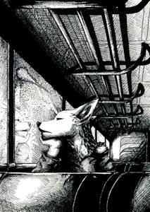 Rating: Safe Score: 0 Tags: 2010 ambiguous_gender anthro arm_support black_and_white bored bus canid canine commercial_vehicle detailed_background e621 inside_bus leaning_on_elbow mammal monochrome pen_(artwork) public_transportation reflection solo suck_mcjones traditional_media_(artwork) vehicle vehicle_for_hire window User: bunchy7s