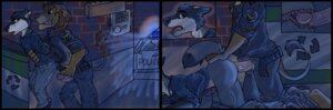 Rating: Explicit Score: 0 Tags: absurd_res all_fours alley anal anal_penetration anthro arrested black_border border boscoe bottomwear bottomwear_down canid canine canis car clothed clothing doggystyle dominant dominant_male duo e621 erection felid forced from_behind_position genitals hand_on_butt hands_behind_back hi_res humanoid_genitalia humanoid_penis kneeling lion male male/male male_penetrated male_penetrating male_penetrating_male mammal pantherine pants pants_down partially_clothed penetration penis police police_brutality raised_tail rape sex side_view standing tail terril unprofessional_behavior vehicle wolf User: bunchy7s
