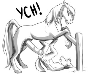 Rating: Explicit Score: 0 Tags: 6:5 absurd_res ambiguous_gender animal_genitalia animal_penis anthro anthro_on_feral balls bestiality canid canine duo e621 equid equine equine_genitalia equine_penis erection feral flared_penis genitals greyscale hi_res horse incorgnito interspecies male male/male mammal monochrome penis simple_background white_background User: bunchy7s