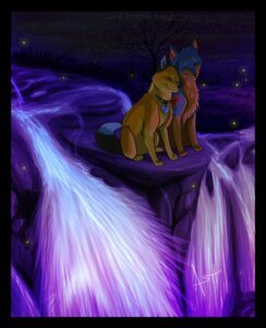Rating: Safe Score: 0 Tags: ambient_arthropod ambient_firefly ambient_insect ambiguous_gender arthropod ash_fox_(skeleion) black_border blue_body blue_fur border brown_body brown_fur canid canine canis cheek_tuft collar digital_media_(artwork) digitigrade domestic_dog duo e621 eyes_closed facial_tuft feral fox fur heart_symbol husky mammal night nordic_sled_dog quadruped rock scenery shaded sitting skeleion sky smile spitz star starry_sky toby_wolfkat tuft water waterfall User: bunchy7s