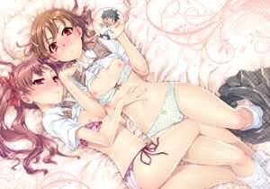 Rating: Explicit Score: 0 Tags: 2girls blush bra_pull dress_shirt female female_only frog_panties frog_print gekota green_bra green_panties hair_ornament kamijou_touma lace-trimmed_bra lace-trimmed_panties loose_socks misaka_mikoto multiple_females multiple_girls on_back on_bed pink_bra pink_panties redrop rule34 school_uniform schoolgirl shirai_kuroko shirt_lift skirt_around_one_leg socks sweater_lift sweater_vest sweater_vest_lift teenage_female teenager teenager_on_teenager to_aru_kagaku_no_railgun to_aru_majutsu_no_index tokiwadai_school_uniform white_socks young User: bunchy7s