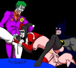 Rating: Explicit Score: 0 Tags: 1990s 1999 1girls 20th_century 2boys batman batman_(bruce_wayne) batman_(series) bruce_wayne cum cum_in_mouth cum_in_pussy cum_inside dc dc_comics female harley_quinn harley_quinn_(classic) human joker male mmf pussy rule34 stockings straight the_knight threesome white_facepaint User: bunchy7s
