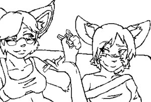Rating: Safe Score: 0 Tags: anthro bat black_and_white bra cigarette clothing dezi dezi_(character) digital_drawing_(artwork) digital_media_(artwork) duo e621 eyewear felid feline female glasses lighter line_art low_res lynx mammal monochrome underwear User: bunchy7s