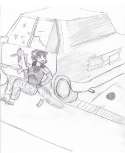 Rating: Safe Score: 0 Tags: ammunition anonymous_artist anthro armor assault_rifle body_armor canid canine canis car digitigrade e621 graphite_(artwork) greyscale gun hylian_"echo"_wolf male mammal monochrome ranged_weapon rifle simple_background solo tail traditional_media_(artwork) vehicle weapon white_background wolf User: bunchy7s