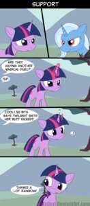 Rating: Safe Score: 0 Tags: 2012 absurd_res alicorn_amulet cloak clothing comic dialogue e621 english_text equid equine exclamation_point female feral friendship_is_magic fur glowing hair hasbro hi_res horn jewelry loceri magic mammal multicolored_hair my_little_pony mythological_creature mythological_equine mythology outside pendant plant purple_body purple_eyes purple_fur purple_hair quadruped red_eyes tail text tree trixie_(mlp) twilight_sparkle_(mlp) two_tone_hair unicorn white_hair User: bunchy7s