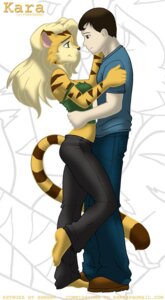Rating: Questionable Score: 0 Tags: anthro avoid_posting bbmbbf blowup_background clothed clothing digital_media_(artwork) duo e621 felid female female_on_human fur furryneko human human_on_anthro interspecies kara_(furryneko) male male/female male_human male_on_anthro mammal pantherine romantic romantic_couple simple_background tail tiger User: bunchy7s
