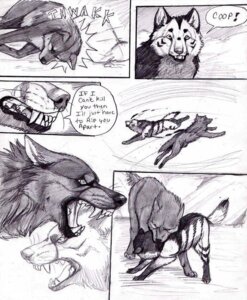 Rating: Safe Score: 0 Tags: canid canine canis comic coop_(wrng) dialogue digitigrade e621 english_text female feral greyscale lord_darcia_iii male mammal monochrome natsume_(wrng) natsumewolf oz_(wrng) quadruped rikku simple_background tail text white_background wolf wolf's_rain wolf's_rain_next_generation User: bunchy7s