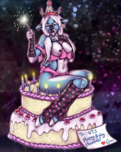 Rating: Questionable Score: 0 Tags: 2010 anthro antlers arm_warmers armwear birthday birthday_cake blue_body blue_eyes blue_fur breasts cake cake_sitting clothing deer dessert e621 english_text female food food_fetish food_play fur hat headgear headwear horn leg_warmers legwear mammal nipples nude on_food ribbons solo sparkler spookable text User: bunchy7s Rating: Questionable Score: 0 Tags: 2010 anthro antlers arm_warmers armwear birthday birthday_cake blue_body blue_eyes blue_fur breasts cake cake_sitting clothing deer dessert e621 english_text female food food_fetish food_play fur hat headgear headwear horn leg_warmers legwear mammal nipples nude on_food ribbons solo sparkler spookable text User: bunchy7s