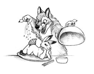 Rating: Safe Score: 0 Tags: ambiguous_gender annoyed anthro black_and_white canid canine character_on_plate character_prepared_as_food duo e621 feral food_dressed imminent_vore lagomorph leporid licking licking_lips low_res lying mammal monochrome nude on_front predator/prey rabbit salt self_lick ted_vollmer tongue tongue_out traditional_media_(artwork) User: bunchy7s