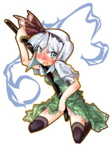 Rating: Explicit Score: 0 Tags: 1girls between_breasts blue_eyes blush breasts crotch_rub female female_only hair_ribbon hitodama human katana kneeling masturbating_with_weapon masturbation narumiya no_panties object_between_breasts ribbon rule34 scabbard shaved_crotch sheathed_sword short_hair silver_hair solo sword tears thighhighs touhou weapon white_background youmu_konpaku youmu_konpaku_(ghost) User: bunchy7s