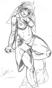 Rating: Questionable Score: 0 Tags: anthro bikini breasts clothed clothing e621 felid female greyscale kenuky mammal monochrome nipples noko_(onnanoko) sarong sketch skimpy solo swimwear tail traditional_media_(artwork) two-piece_swimsuit User: bunchy7s