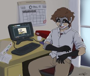 Rating: Safe Score: 0 Tags: 2010 anthro biped clothed clothing computer e621 electronics english_text hair male mammal nogitsunegabriel open_mouth procyonid raccoon smile solo species_transformation text transformation User: bunchy7s