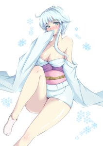 Rating: Questionable Score: 0 Tags: 1girls blue_eyes blue_hair blush breasts cleavage female humanoid jigoku_sensei_nube kimono large_breasts light-skinned_female light_skin long_hair looking_at_viewer minato_satoi pale-skinned_female pale_skin rule34 shounen_jump socks solo yuki-onna yukime User: bunchy7s
