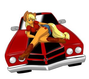 Rating: Safe Score: 0 Tags: 2011 absurd_res anthro anthrofied applejack_(mlp) biped blonde_hair boots bottomwear breasts butt car car_hood_pose chevelle chevrolet clothed clothing cowboy_boots cowboy_hat cutie_mark digital_media_(artwork) e621 earth_pony equid equine female footwear friendship_is_magic green_eyes hair hasbro hat headgear headlight headwear hi_res horse kloudmutt looking_at_viewer lying mammal muscle_car my_little_pony on_hood on_side pony pose shoes shorts simple_background smile solo vehicle white_background User: bunchy7s