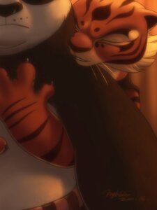 Rating: Safe Score: 0 Tags: 2011 3:4 anthro bear black_body black_fur black_nose black_stripes claws dreamworks duo e621 eyes_closed faceless_character faceless_male facial_markings felid female fur giant_panda hand_on_chest head_markings hidden_eyes hug hyhlion kung_fu_panda male male/female mammal markings master_po_ping master_tigress orange_body orange_fur pantherine standing stripes tiger whiskers white_body white_fur User: bunchy7s