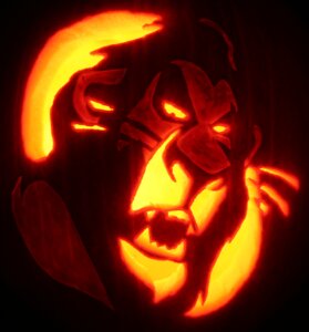 Rating: Safe Score: 0 Tags: carving disney e621 felid feral food fruit grandfathered_content jack-o'-lantern joh-wee lion male mammal pantherine photography_(artwork) plant pumpkin scar scar_(the_lion_king) solo the_lion_king User: bunchy7s