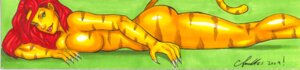 Rating: Questionable Score: 0 Tags: 2009 anthro big_breasts biped breasts butt claws daikkenaurora e621 felid female green_background green_eyes hair lips long_image looking_at_viewer lying mammal marvel nude on_front pinup pose red_hair simple_background solo tail tigra wide_image User: bunchy7s