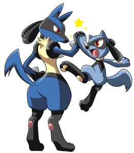 Rating: Safe Score: 0 Tags: ambiguous_gender anthro blue_body blue_fur butt canid canine digitigrade duo e621 feet fur generation_4_pokemon gesture high_five high_three hindpaw inumania lucario mammal nintendo open_mouth pawpads paws pokemon pokemon_(species) raised_tail red_eyes riolu simple_background smile spikes tail white_background User: bunchy7s