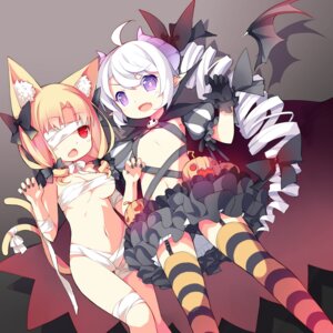 Rating: Questionable Score: 0 Tags: 1:1 accessory ahoge animal_humanoid bandage blush bottomwear bow_(feature) bow_accessory bow_ribbon breast_size_difference breasts cape cat_humanoid clothed clothing colored_nails demon duo e621 fangs felid felid_humanoid feline feline_humanoid female flat_chested food fruit hair hair_accessory hair_bow hair_ribbon halloween hi_res holidays horn humanoid humanoid_pointy_ears jack-o'-lantern legwear long_hair looking_at_viewer mammal mammal_humanoid membrane_(anatomy) membranous_wings mofetousu_furuna multi_tail nails navel open_mouth pattern_clothing pattern_legwear pigtails plant pointy_ears pumpkin purple_eyes purple_hair red_eyes ribbons saru_(artist) skirt smile striped_clothing striped_legwear stripes tail teeth wings User: bunchy7s
