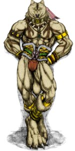 Rating: Questionable Score: 0 Tags: 1:2 anthro armband armor biped bottomwear canid canine canis claws clothing e621 fan_colored fan_edited gauntlets gloves handwear hi_res jewelry loincloth male mammal muscular muscular_anthro muscular_male necklace solo standing thick_thighs tribal unconvincing_armor warrior wolf wolf-lsi User: bunchy7s