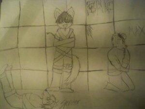 Rating: Safe Score: 0 Tags: 4:3 anthro canid canine canis e621 eric_(kougamax) grandfathered_content group insane inside kougamax lying male mammal restraints spencer straitjacket straps tail tongue unfinished wolf User: bunchy7s
