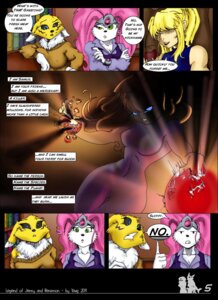 Rating: Questionable Score: 0 Tags: anthro bandai_namco black_sclera blue_eyes breasts bucky_o'hare_(series) canid canine chest_tuft comic crossover dialogue digimon digimon_(species) e621 english_text female fur green_eyes group hi_res human jenny_(bucky_o'hare) legend_of_jenny_and_renamon mammal metroid nintendo renamon samus_aran text tuft white_body white_fur yawg yellow_body yellow_fur User: bunchy7s