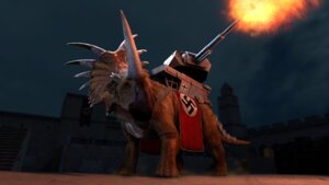 Rating: Safe Score: 0 Tags: 16:9 3d_(artwork) ambiguous_gender armored_vehicle banner cannon castle centrosaurine ceratopsian ceratopsid crenelations cross digital_media_(artwork) dino_d-day dinosaur e621 facial_horn feral grandfathered_content hi_res horn iron_cross machine marginocephalian nazi nose_horn ornithischian outside panzer_iv prehistoric_species quadruped ranged_weapon reptile scalie shooting solo stairs styracosaurus swastika tail tank_(vehicle) turret unknown_artist vehicle weapon widescreen User: bunchy7s
