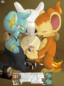Rating: Explicit Score: 0 Tags: anthro anthro_on_anthro argon_vile bodily_fluids bone bone_mask chimchar comic cubone cum dialogue e621 english_text erection eyes_closed felid fire flaming_tail frottage generation_1_pokemon generation_4_pokemon genital_fluids genitals group group_sex handjob humanoid_genitalia humanoid_penis interspecies male male/male mammal mask masturbation nintendo penile penile_masturbation penis penises_touching pokemon pokemon_(species) riddle sex shinx skull skull_mask tail text threesome trio yellow_eyes User: bunchy7s