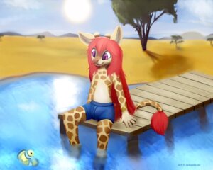 Rating: Safe Score: 0 Tags: 2013 5:4 african anthro aquatic beach biped bottomwear clothing cloud colored detailed_background digital_media_(artwork) e621 fish fur giraffe giraffid hair horn jamesfoxbr male mammal ossicone outside pier plant purple_eyes red_hair sand seaside shaded shorts sitting sky smile solo sun tan_body tan_fur tree water yellow_body yellow_fur User: bunchy7s