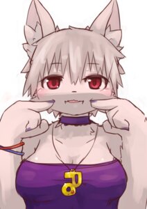 Rating: Safe Score: 0 Tags: 2013 alternative_fashion amekaji anthro black_nose blush breasts canid canine chipar clothed clothing e621 female fur gyaru hair j-fashion jewelry kemono looking_at_viewer mammal necklace red_eyes short_hair simple_background solo white_background white_body white_fur white_hair User: bunchy7s