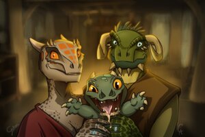 Rating: Safe Score: 0 Tags: anthro argonian bethesda_game_studios bodily_fluids breasts bust_portrait cleavage clothed clothing digital_drawing_(artwork) digital_media_(artwork) dovahkiin drooling e621 family female galoogamelady group group_photo happy male microsoft neonate non-mammal_breasts portrait posing_for_picture ring_(jewelry) saliva scalie scouts-many-marshes shaded signature skyrim tee-markus the_elder_scrolls young User: bunchy7s