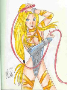 Rating: Explicit Score: 0 Tags: 1990s 1999 1girls 20th_century battle_arena_toshinden blonde_hair breasts clothing dated female female_only long_hair rule34 skimpy sofia_(battle_arena_toshinden) solo whip white_background User: bunchy7s