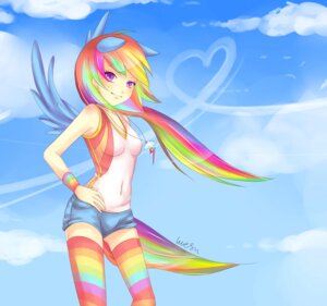 Rating: Safe Score: 0 Tags: 2012 alternate_species animal_humanoid blue_body blue_feathers blue_fur bottomwear clothed clothing cloud e621 equid equid_humanoid equine equine_humanoid feathered_wings feathers female footwear friendship_is_magic fur hair hasbro humanoid humanoidized jewelry legwear mammal mammal_humanoid mesunari multicolored_hair my_little_pony necklace outside purple_eyes rainbow_dash_(mlp) rainbow_hair shirt shorts sky skyscape smile socks solo suggestive tail topwear wings User: bunchy7s
