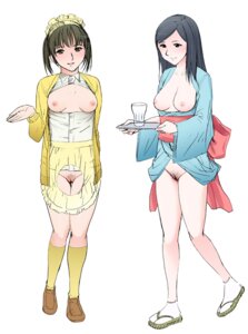 Rating: Explicit Score: 0 Tags: 2girls areolae artist_request blue_eyes blue_hair blush breasts female footwear glass green_eyes green_hair highres japanese_clothes maid multiple_females multiple_girls navel nipples original pixiv_manga_sample pubic_hair pussy resized rule34 shoes simple_background smile socks standing suihosuruotoko2 uncensored User: bunchy7s