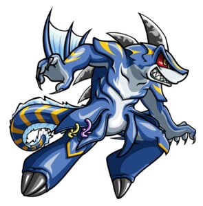 Rating: Safe Score: 0 Tags: anthro aquatic blue_body blue_skin claws e621 fin fish male markings red_sclera shark simple_background smile solo spikes spines tail teeth toe_claws unknown_artist white_background white_body white_skin yellow_eyes User: bunchy7s