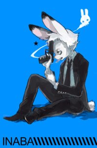 Rating: Safe Score: 0 Tags: accessory anthro biped cigarette e621 gun holding_gun holding_object holding_ranged_weapon holding_weapon lagomorph leporid male mammal necktie rabbit ranged_weapon sitting smoke solo star weapon まいお User: bunchy7s