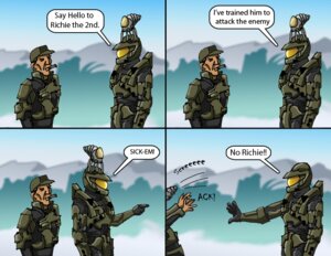 Rating: Safe Score: 0 Tags: alien ambiguous_gender comic dialogue e621 english_text flood_(halo) flood_(infection_form) greeting halo_(series) human male mammal master_chief microsoft text warrioronlydude xbox_game_studios User: bunchy7s