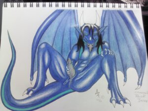 Rating: Explicit Score: 0 Tags: 4:3 anus blue_body bodily_fluids claws colored_pencil_(artwork) cum dragon e621 erection genital_fluids genitals hi_res horn male masturbation membrane_(anatomy) membranous_wings mythological_creature mythological_scalie mythology penile penile_masturbation penis raiok_incaris raiokincaris scalie shaded simple_background solo tail teeth tongue traditional_media_(artwork) unknown_artist white_background wings User: bunchy7s