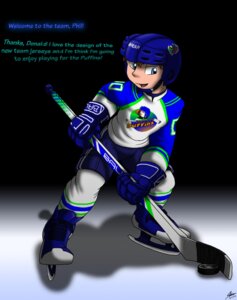 Rating: Safe Score: 0 Tags: 2014 catmonkshiro clothing e621 english_text hi_res hockey human human_only ice ice_hockey jersey male mammal not_furry pheagle pre-transformation shirt solo sport stick text topwear uniform User: bunchy7s