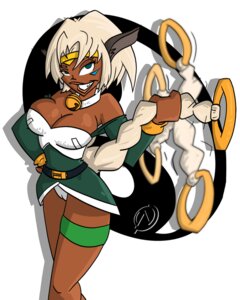 Rating: Safe Score: 0 Tags: 4:5 aisha_clanclan animal_humanoid bell big_breasts breasts brown_body brown_skin clothing collar crown ctarl-ctarl dark_body dark_skin e621 felid felid_humanoid female hair headgear humanoid ldlawrence long_hair looking_at_viewer mammal mammal_humanoid outlaw_star simple_background solo tiara white_background white_hair User: bunchy7s