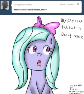 Rating: Safe Score: 0 Tags: e621 english_text equid equine female feral flitter_(mlp) freefraq friendship_is_magic hasbro horse looking_away mammal my_little_pony pony ribbons solo text tumblr User: bunchy7s