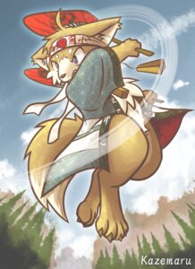 Rating: Safe Score: 0 Tags: 2010 4_toes accessory anthro biped canid canine canis clothed clothing day digital_media_(artwork) domestic_dog e621 feet headband male mammal outside sky solo tail toes uta-inu ventkazemaru User: bunchy7s