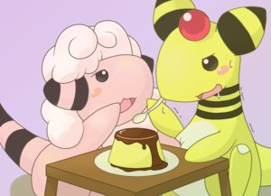 Rating: Safe Score: 0 Tags: ambiguous_gender ampharos beady_eyes blush bodily_fluids dessert drooling duo e621 flaaffy food generation_2_pokemon nintendo pokemon pokemon_(species) pudding saliva shaking sweat tail trembling wadorigi yellow_body yellow_skin User: bunchy7s