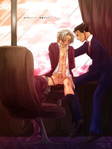 Rating: Explicit Score: 0 Tags: anal_insertion bottomless gay gyakuten_saiban male miles_edgeworth naruhodou_ryuuichi narumistu office rule34 suit tagme vibrator wrightworth yaoi User: bunchy7s