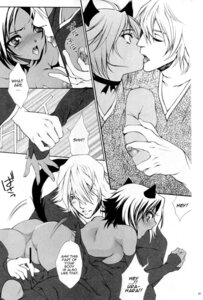 Rating: Explicit Score: 0 Tags: animal_ears ass bleach breasts cat_ears censored dark-skinned_female dark_skin english_text female highres immature_blue interracial kissing kisuke_urahara monochrome page_15 pussy rule34 shihouin_yoruichi short_hair translated User: bunchy7s